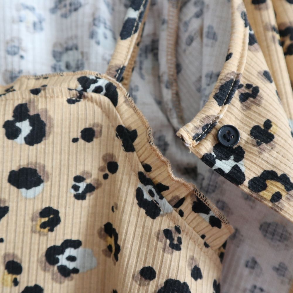 Nwt Nordstrom Bp. Cropped Rib Cardigan & Camisole leopard print - Picture 8 of 12